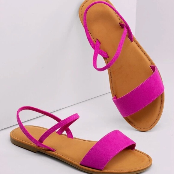 hot pink gladiator sandals